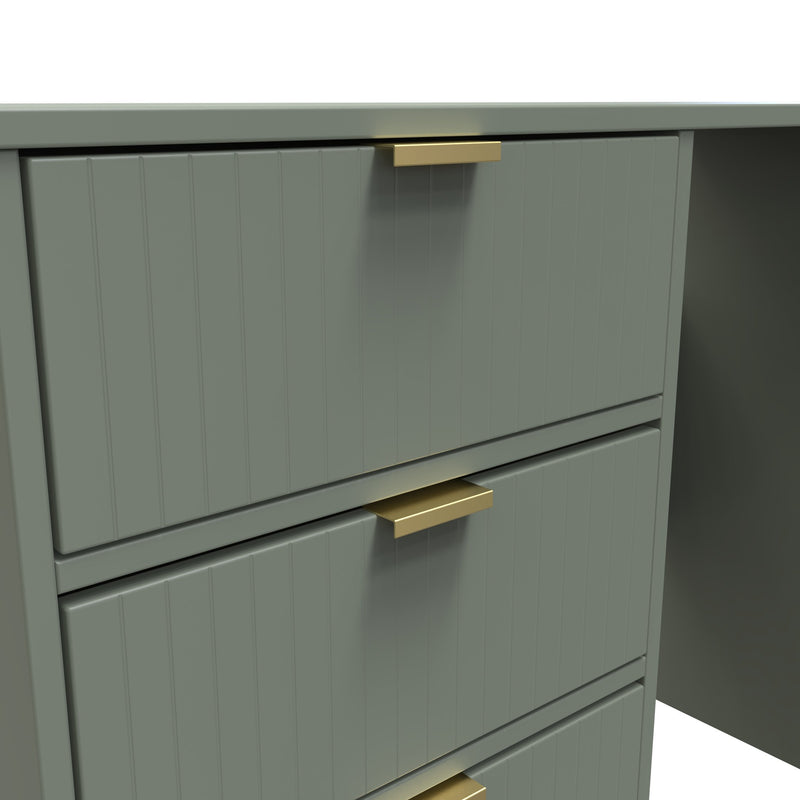 Breda Ready Assembled 4 Drawer Vanity in Reed Green