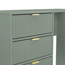 Breda Ready Assembled 4 Drawer Vanity in Reed Green