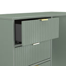 Breda Ready Assembled 4 Drawer Vanity in Reed Green