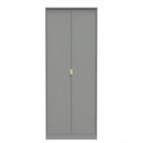 Breda Ready Assembled 2 Door Wardrobe in Dusk Grey