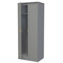 Breda Ready Assembled 2 Door Wardrobe in Dusk Grey