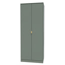 Breda Ready Assembled 2 Door Wardrobe In Reed Green