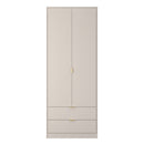 Breda Ready Assembled 2 Door 2 Drawer Wardrobe in Kashmir Matt