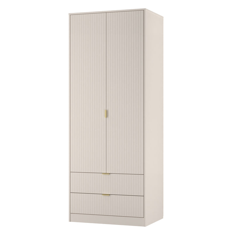 Breda Ready Assembled 2 Door 2 Drawer Wardrobe in Kashmir Matt