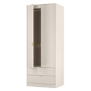 Breda Ready Assembled 2 Door 2 Drawer Wardrobe in Kashmir Matt