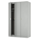 Breda Ready Assembled 3 Door Wardrobe in Dusk Grey
