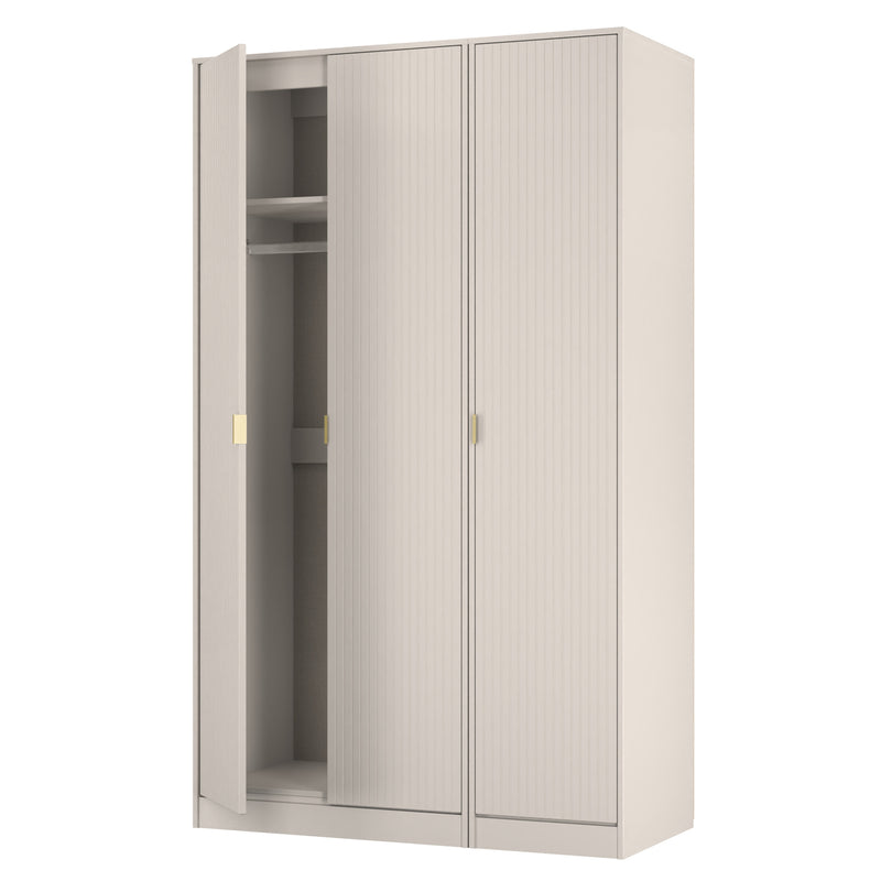 Breda Ready Assembled 3 Door Wardrobe in Kashmir Matt