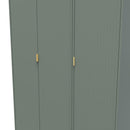 Breda Ready Assembled 3 Door Wardrobe in Reed Green
