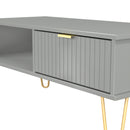 Breda Ready Assembled 1 Drawer Coffee Table in Dusk Grey