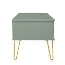 Breda Ready Assembled 1 Drawer Coffee Table in Reed Green