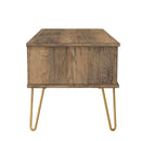 Breda Ready Assembled 1 Drawer Coffee Table in White Matt & Vintage Oak