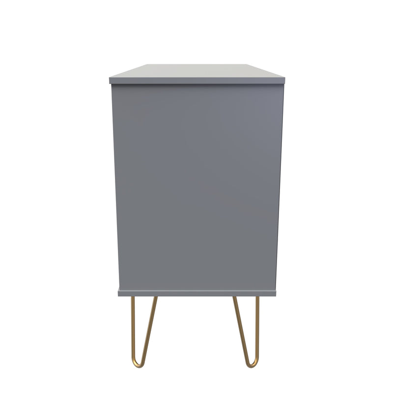 Breda Ready Assembled 3 Drawer TV Unit in Dusk Grey