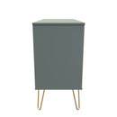 Breda Ready Assembled 3 Drawer TV Unit in Reed Green