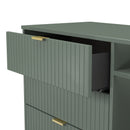 Breda Ready Assembled 3 Drawer TV Unit in Reed Green