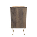 Breda Ready Assembled 3 Drawer TV Unit in White Matt & Vintage Oak