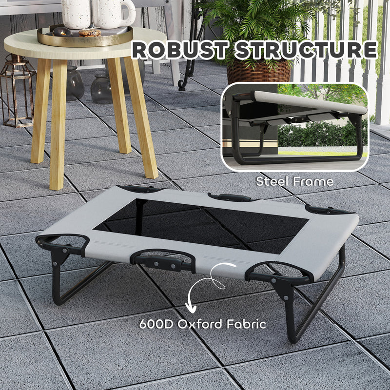 PawHut Raised Dog Bed With Breathable Mesh For Dogs