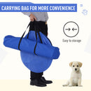 PawHut Pet Agility Training Equipment Dog Play Run Jump Obedience Training Set Carry Bag Adjustable (Pole + Hoop + Hurdle+Tunnel + Lunch Box)