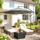 Outsunny 3(m) Banana Parasol Cantilever Umbrella Garden
