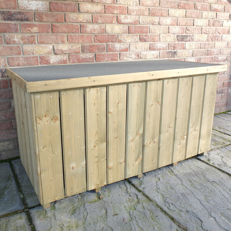 Pressure Treated Log Box In Planed Finish