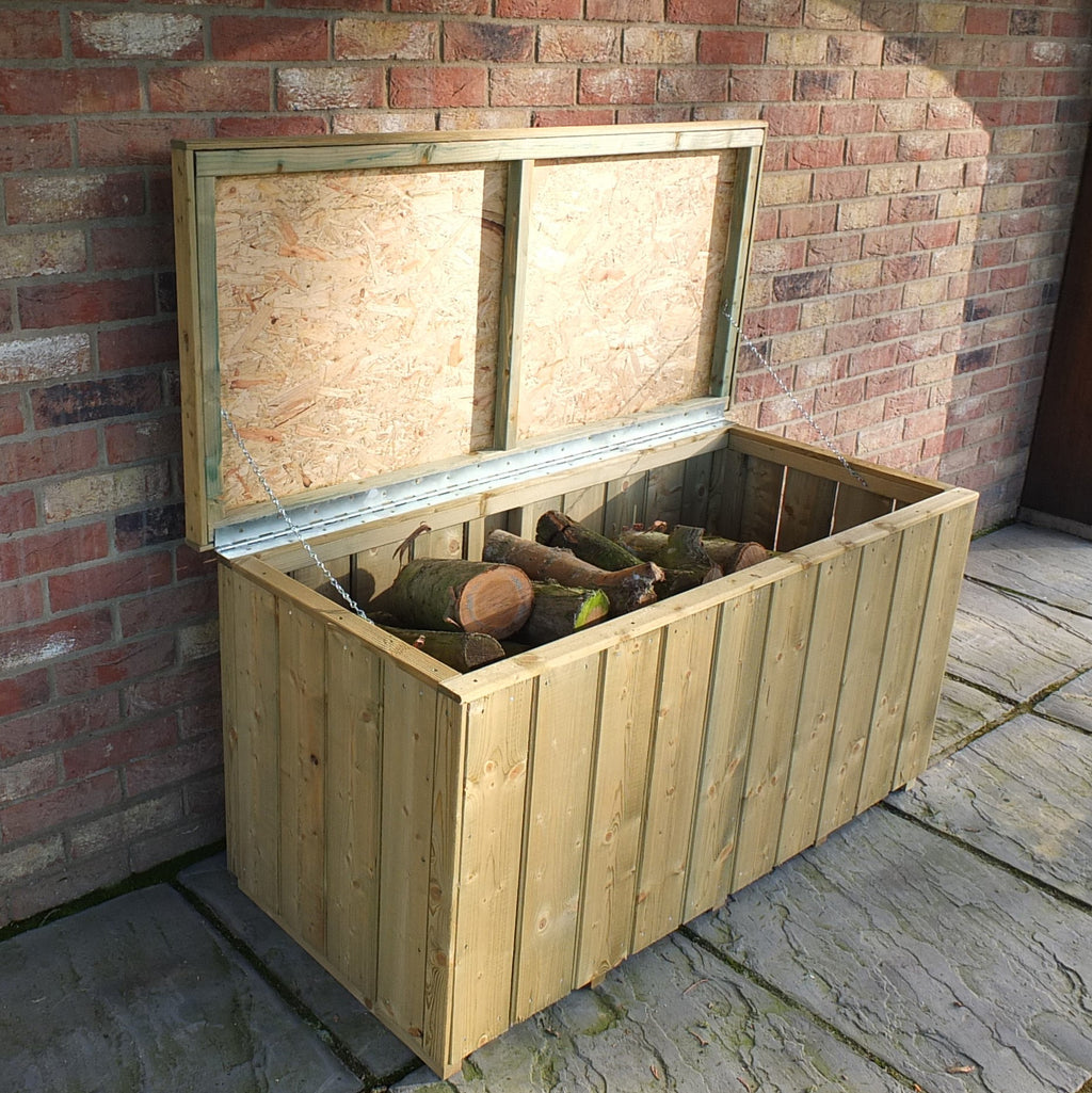 Boxed Logs Pressure Treated Log Box In Planed Finish