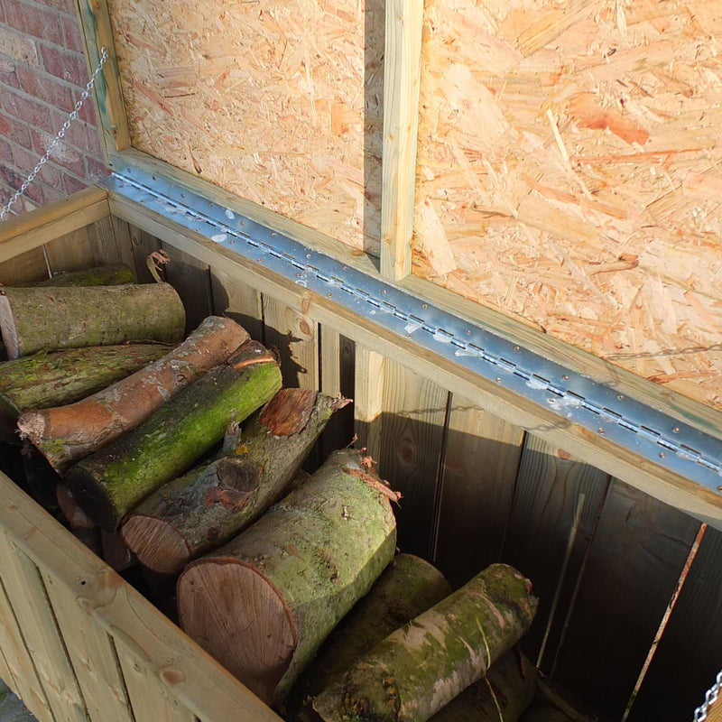 Pressure Treated Log Box In Planed Finish