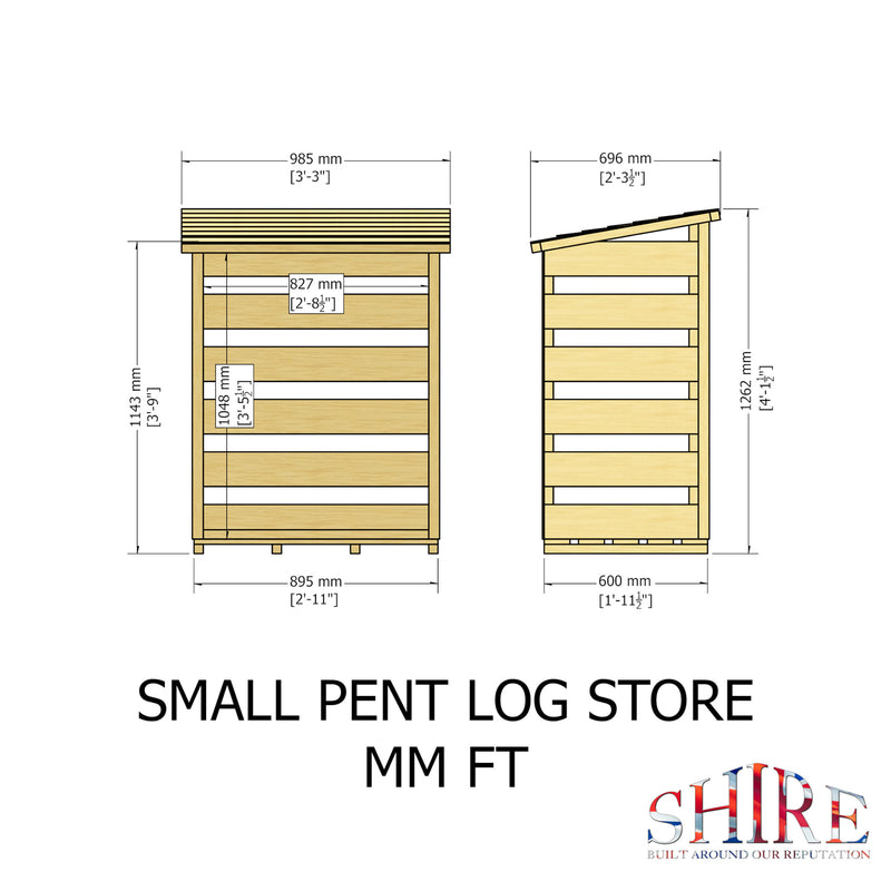 Pressure Treated Log Store