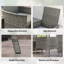Outsunny 4 Seater Rattan Garden Furniture Set With Cushion