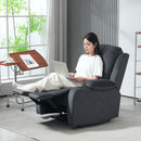 HOMCOM Recliner Armchair for Living Room, Recliner Chair with Cup Holder