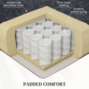 HOMCOM Recliner Armchair for Living Room, Recliner Chair with Cup Holder