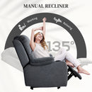 HOMCOM Recliner Armchair for Living Room, Recliner Chair with Cup Holder