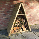 Triangular Pressure Treated Log Store