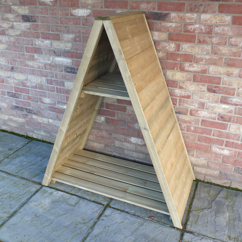 Triangular Pressure Treated Log Store