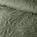 Serene Luana Duvet Cover Set in Dark Green
