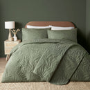 Serene Luana Duvet Cover Set in Dark Green