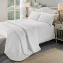 Serene Luana Duvet Cover Set in White