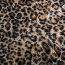 Fusion Leopard Faux Fur Filled Cushion in Natural