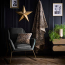 Fusion Leopard Faux Fur Filled Cushion in Natural
