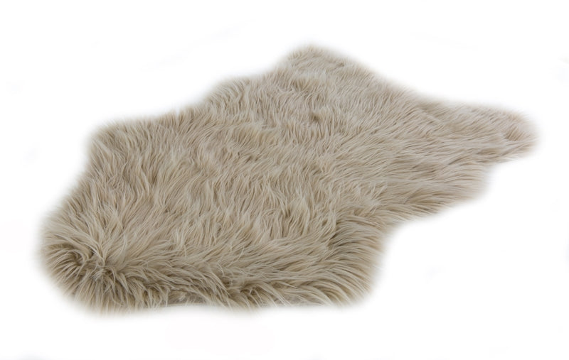Lux - Faux Fur Room Rug in Latte