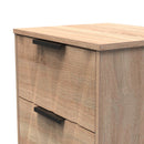 Calgary Ready Assembled 3 Drawer Bedside Cabinet in Bardolino Oak