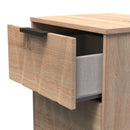 Calgary Ready Assembled 3 Drawer Bedside Cabinet in Bardolino Oak