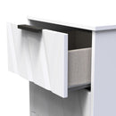 Calgary Ready Assembled 3 Drawer Bedside Cabinet in White Matt