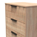 Calgary Ready Assembled 3 Drawer Midi Deep Chest in Bardolino Oak