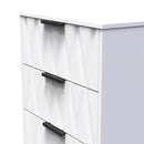 Calgary Ready Assembled 3 Drawer Midi Deep Chest in White Matt