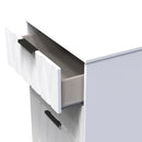 Calgary Ready Assembled 3 Drawer Midi Deep Chest in White Matt