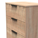 Calgary Ready Assembled 4 Drawer Deep Midi Chest in Bardolino Oak