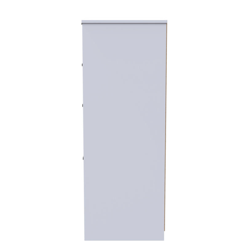 Calgary Ready Assembled 4 Drawer Deep Midi Chest in White Matt