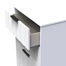 Calgary Ready Assembled 4 Drawer Deep Midi Chest in White Matt