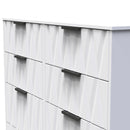 Calgary Ready Assembled 6 Drawer Wide Chest in White Matt