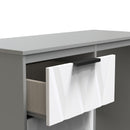 Calgary Ready Assembled Vanity in White Matt & Dusk Grey