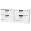 Calgary Ready Assembled 4 Drawer Bed Box in White Matt